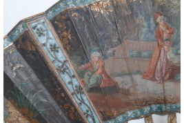 "A la turque" gallantry, 18th-century or pastiche fan