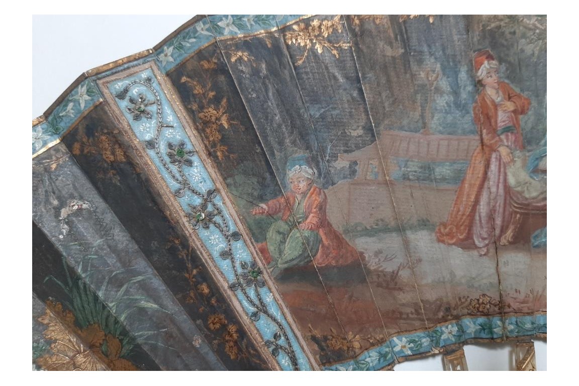 Galanterie à la turque, éventail XVIIIeme ou pastiche