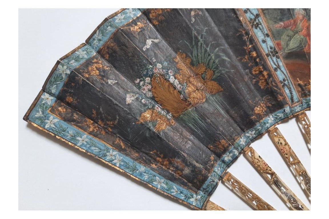 "A la turque" gallantry, 18th-century or pastiche fan