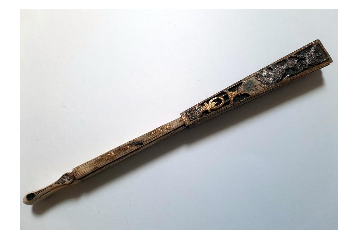 "A la turque" gallantry, 18th-century or pastiche fan