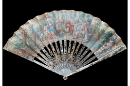 Turqueries at the garden, fan circa 1760-70