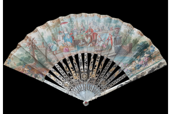 Turqueries at the garden, fan circa 1760-70