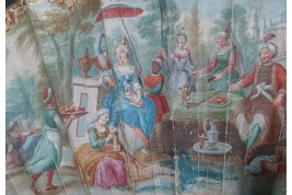 Turqueries at the garden, fan circa 1760-70