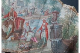 Turqueries at the garden, fan circa 1760-70