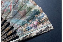 Turqueries at the garden, fan circa 1760-70