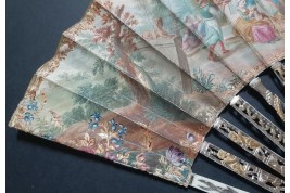 Turqueries at the garden, fan circa 1760-70