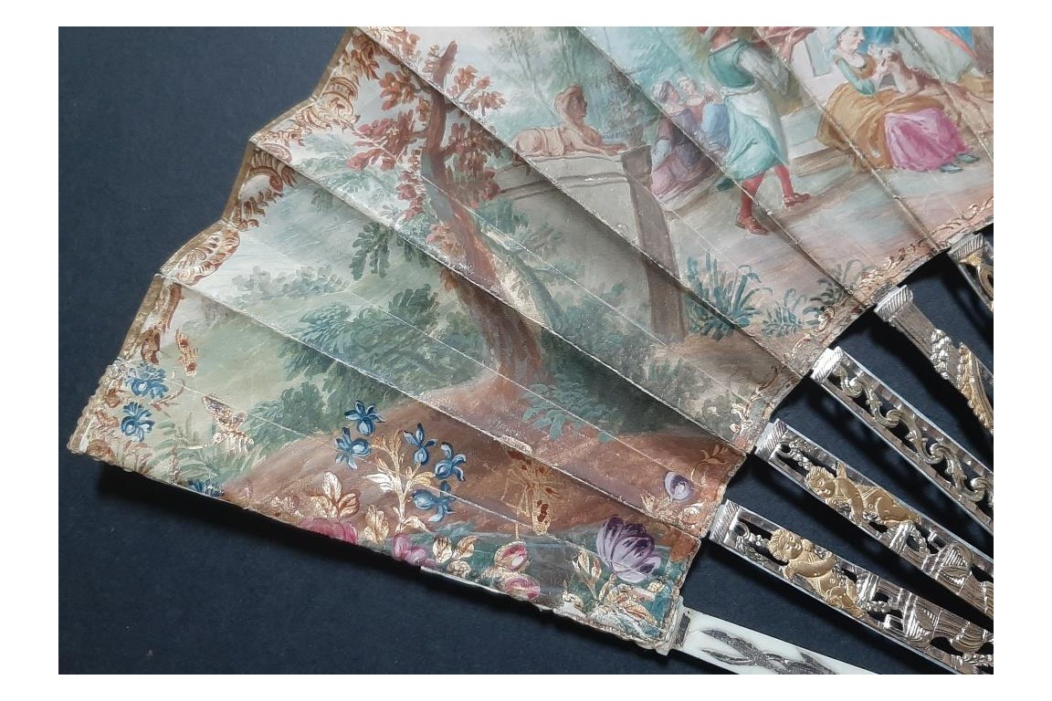 Turqueries au jardin, éventail vers 1760-70