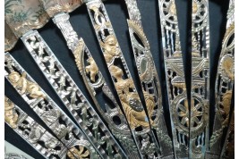 Turqueries at the garden, fan circa 1760-70