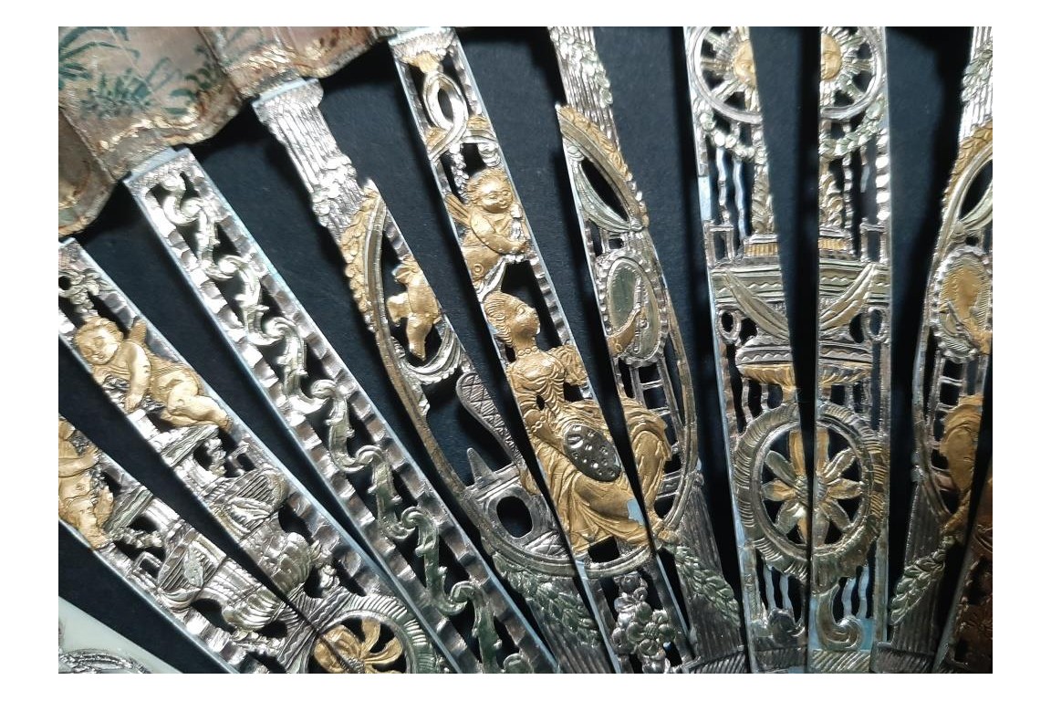 Turqueries at the garden, fan circa 1760-70