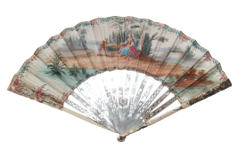 Turqueries at the garden, fan circa 1760-70