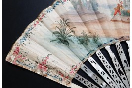 Turqueries at the garden, fan circa 1760-70