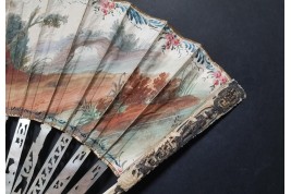 Turqueries at the garden, fan circa 1760-70