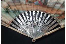 Turqueries at the garden, fan circa 1760-70