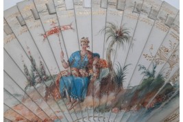 Danse arabe, éventail carnet de bal vers 1815-25