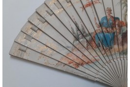 Danse arabe, éventail carnet de bal vers 1815-25