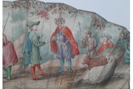 Joseph vendu par ses frères, éventail vers 1760-70