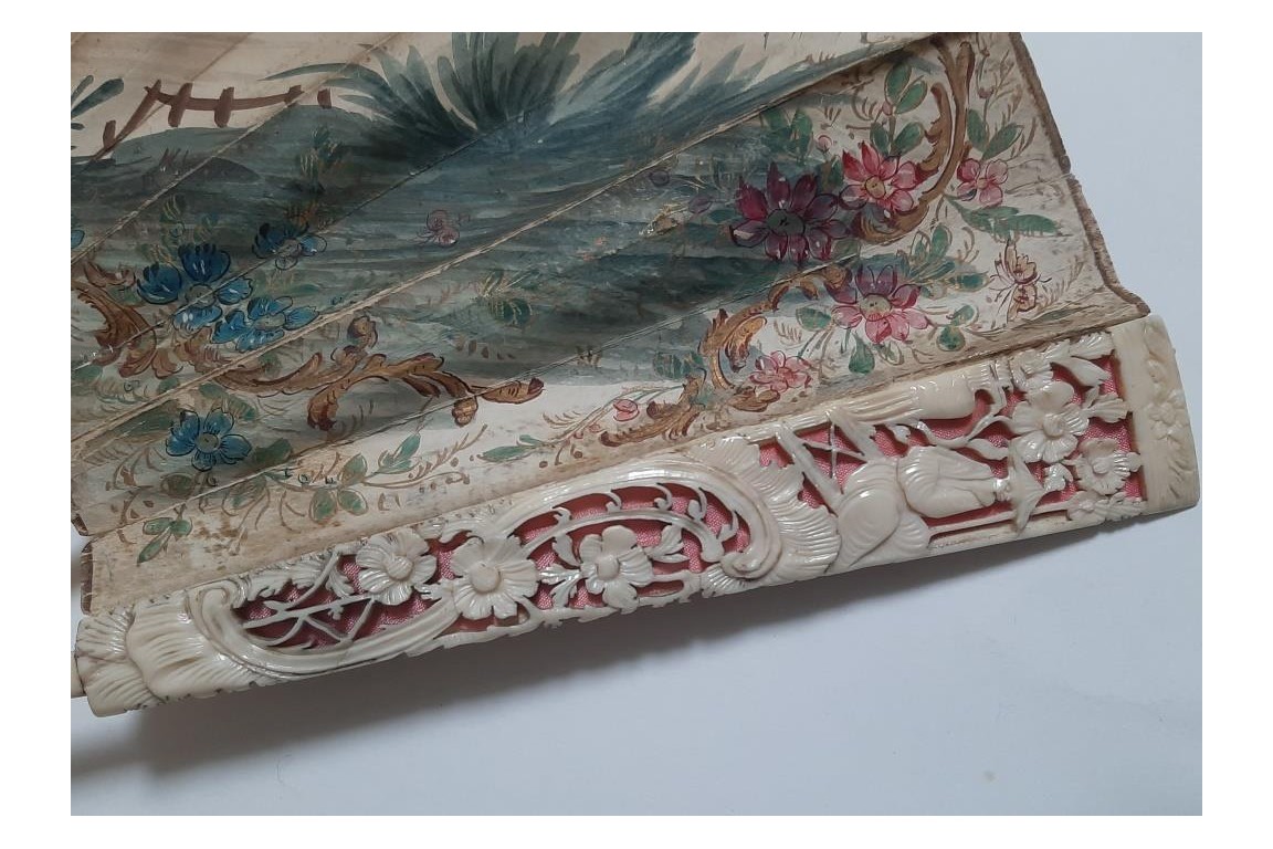Joseph vendu par ses frères, éventail vers 1760-70