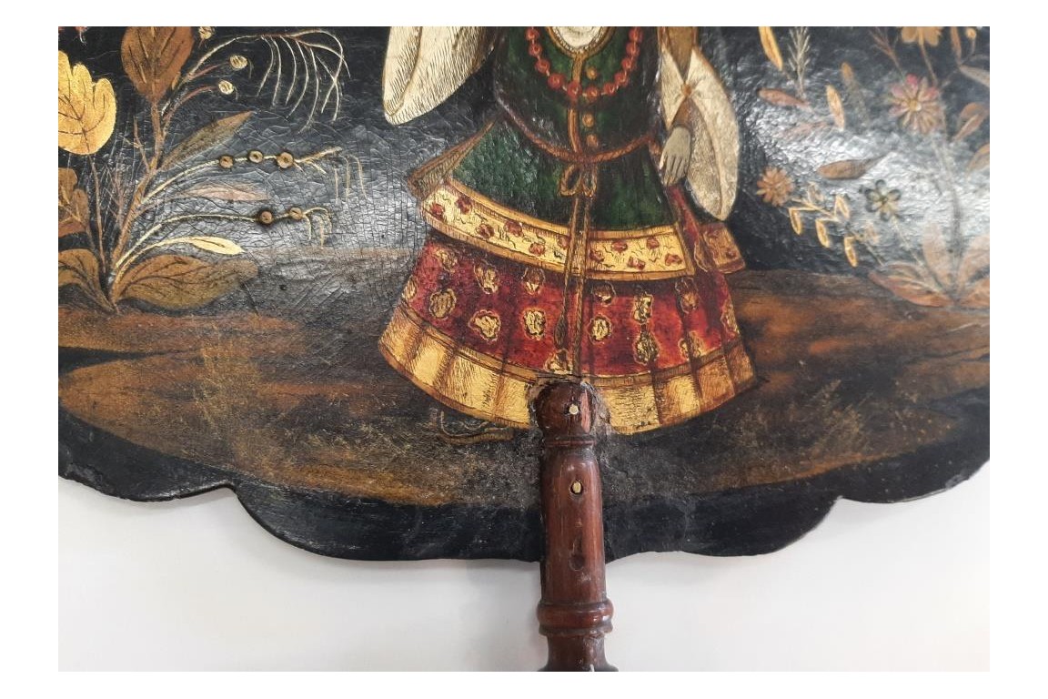 Souvenir de l'ambassade de Siam à Fontainebleau, écrans vers 1861