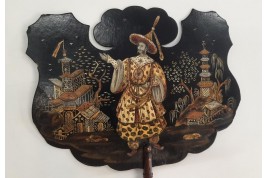 Souvenir de l'ambassade de Siam à Fontainebleau, écrans vers 1861