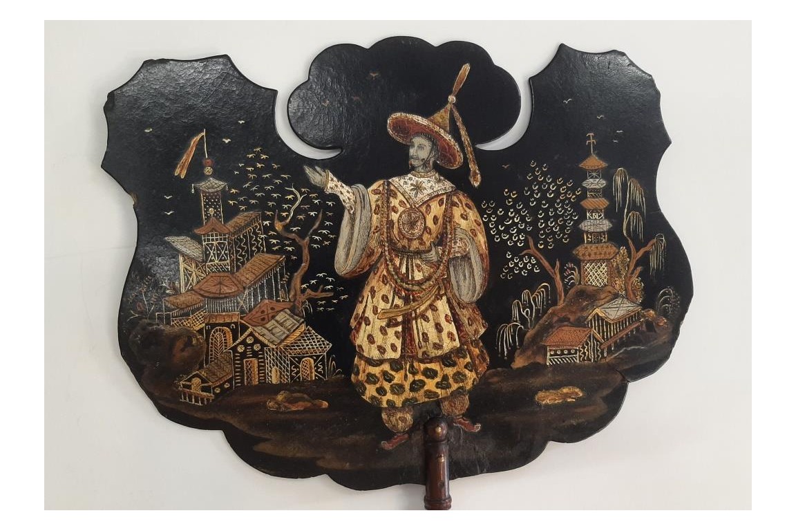 Souvenir de l'ambassade de Siam à Fontainebleau, écrans vers 1861