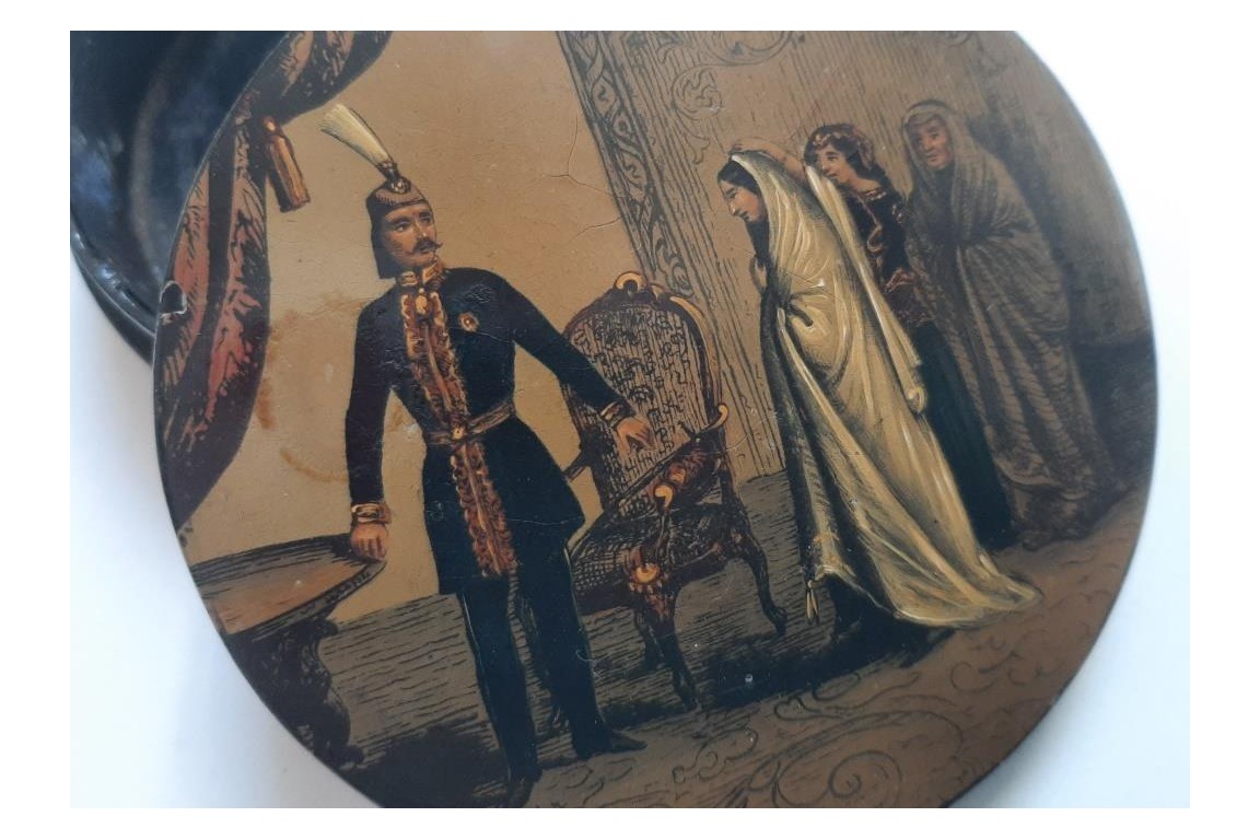 Nassereddine Shah, tabatière vers fin XIXème siècle