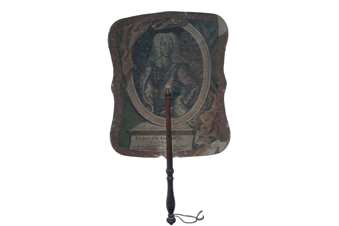 Charles-Emmanuel III de Savoie et son épouse, écran après 1735