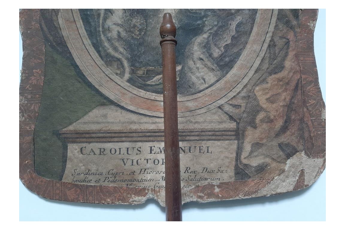 Charles-Emmanuel III de Savoie et son épouse, écran après 1735