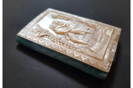 Paul and Virginie, 19th century card holder