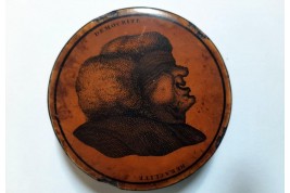 Démocrite et Héraclite, tabatière aux visages inversés, XIXème siècle