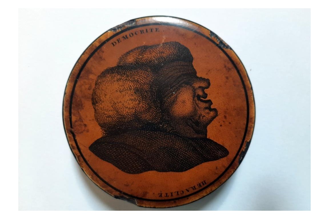 Démocrite et Héraclite, tabatière aux visages inversés, XIXème siècle