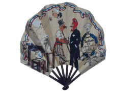 Chez Marianne, advertising and autograph fan, Art Deco period