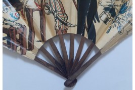 Chez Marianne, advertising and autograph fan, Art Deco period