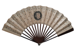 Royalist fan, circa 1790