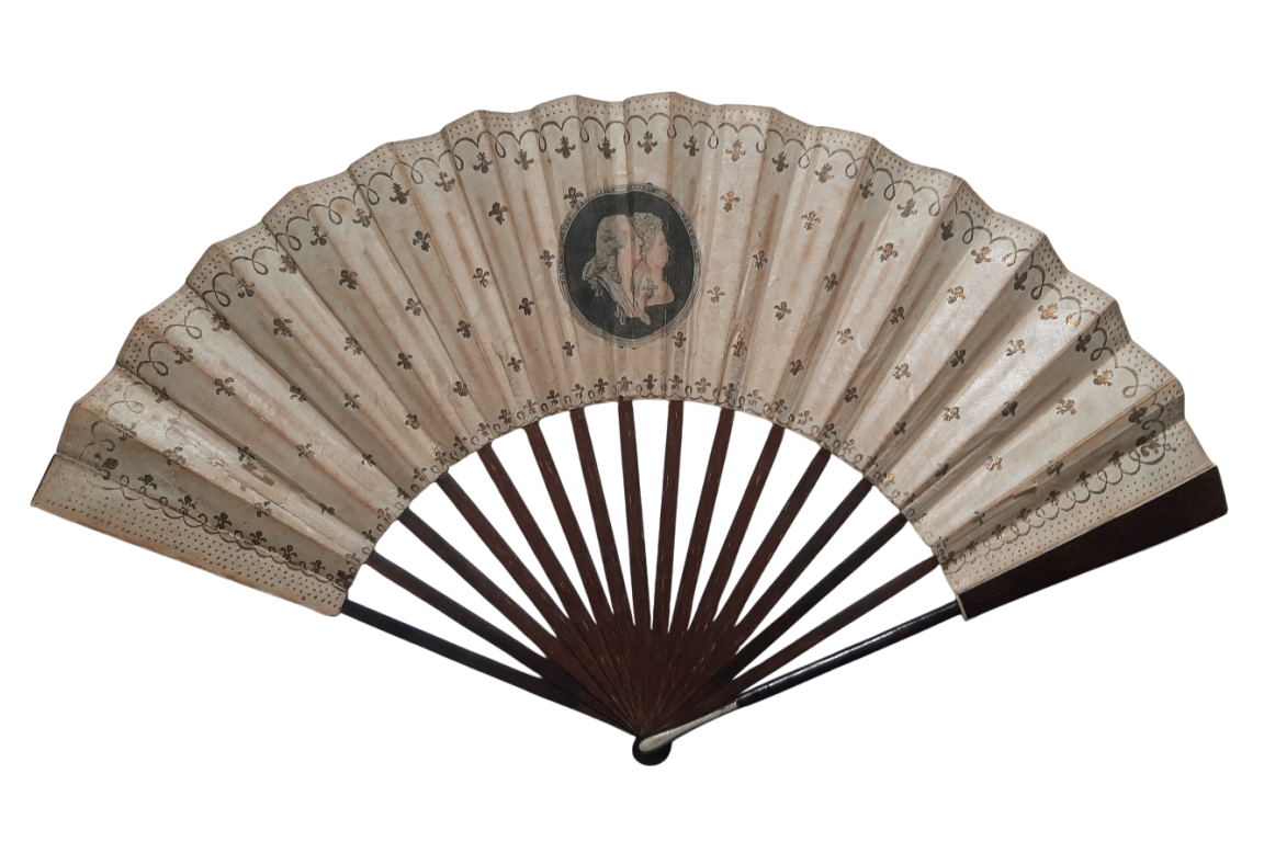 Royalist fan, circa 1790