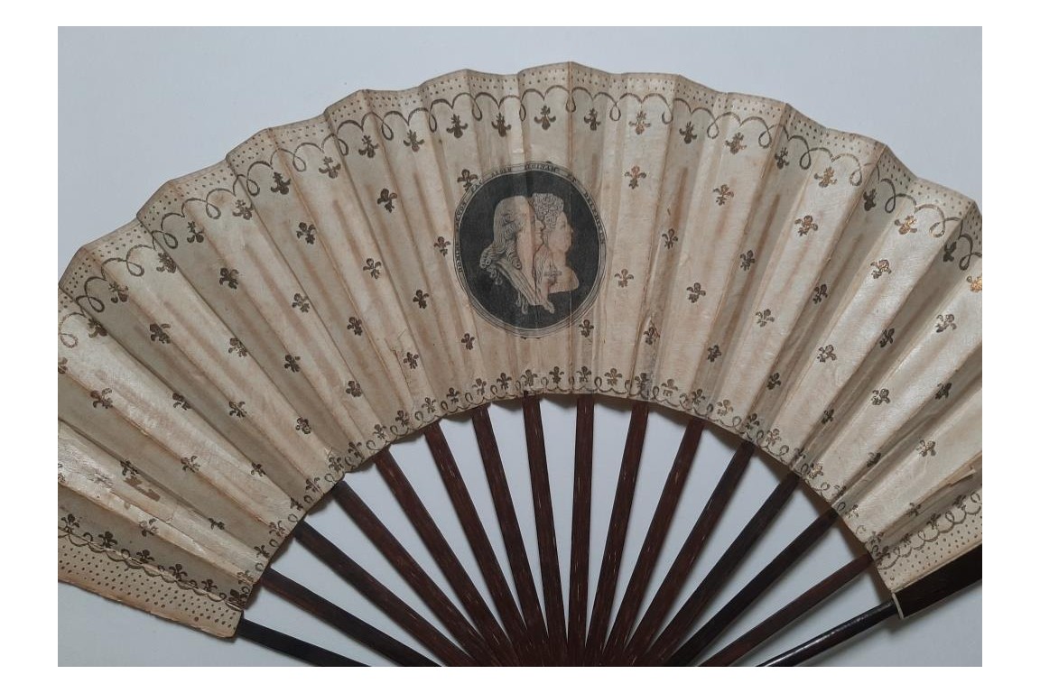 Royalist fan, circa 1790