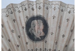 Royalist fan, circa 1790