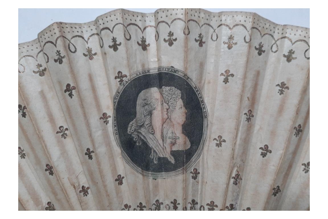 Royalist fan, circa 1790