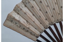 Royalist fan, circa 1790