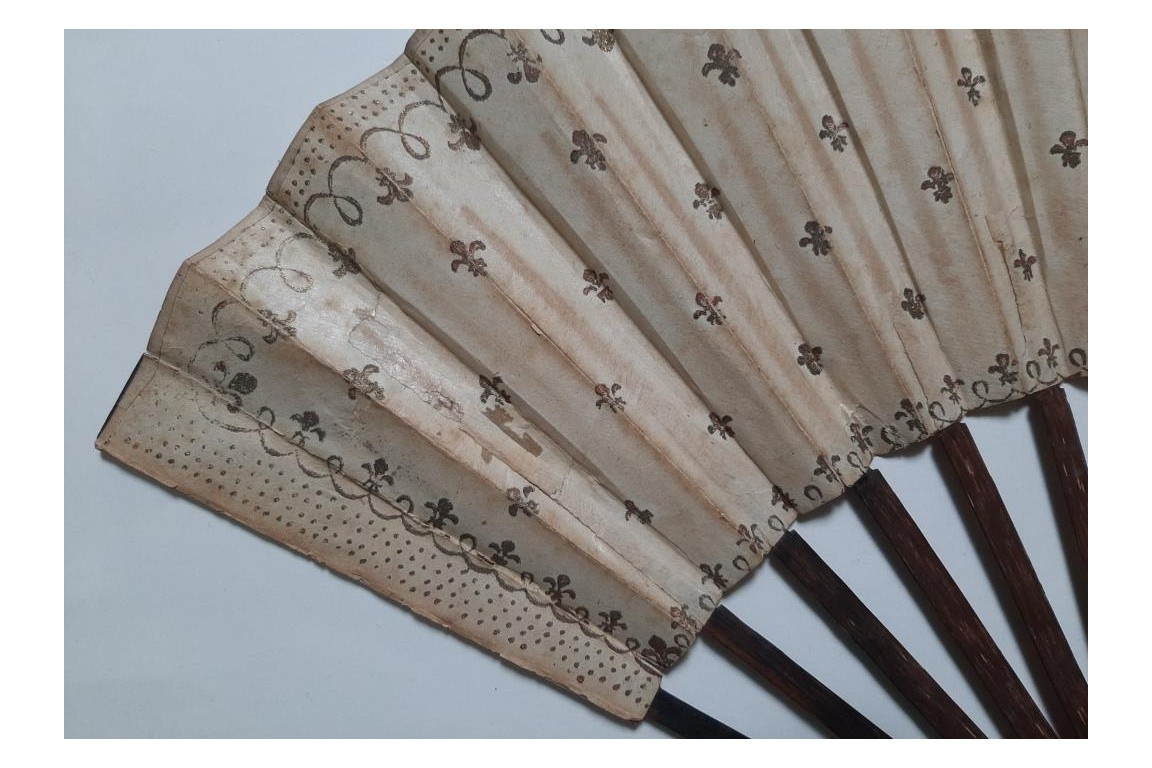 Royalist fan, circa 1790