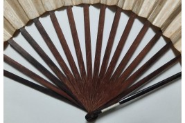 Royalist fan, circa 1790