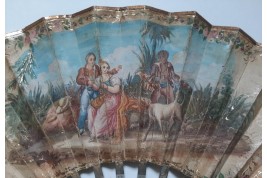 Paul et Virginie, éventail vers 1825