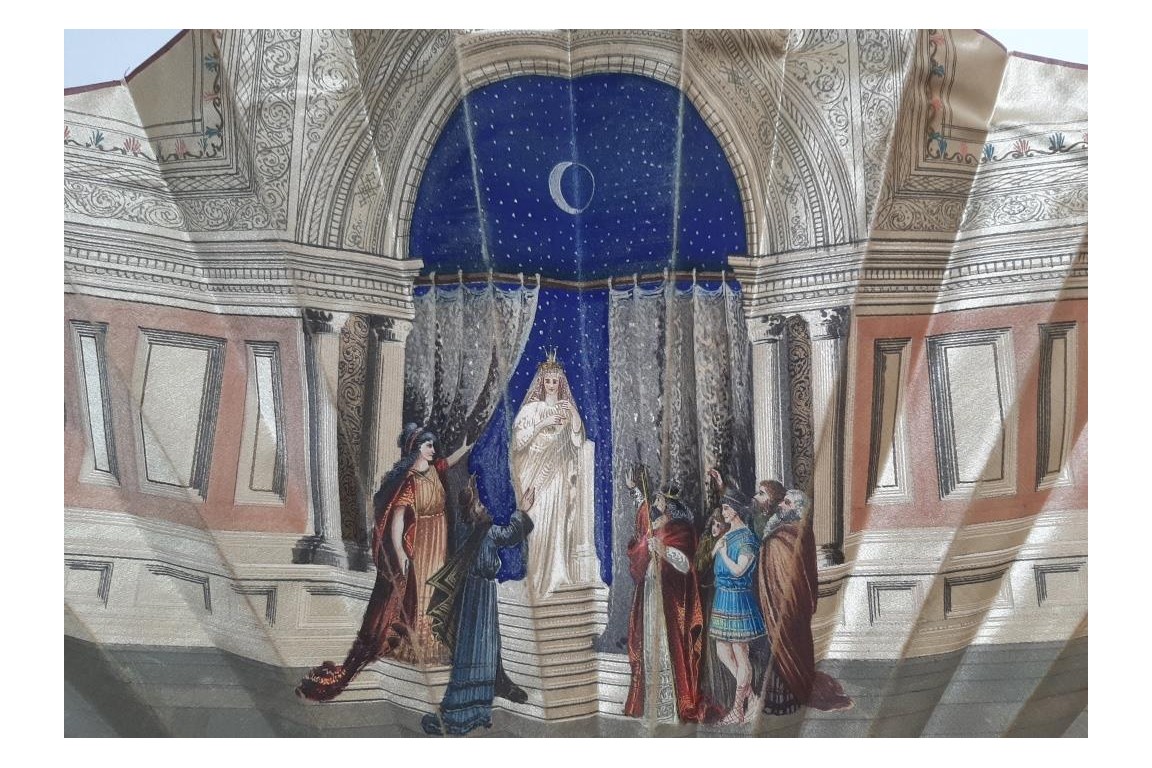 The Queen of the Night from The Magic Flute, fan, circa 1890