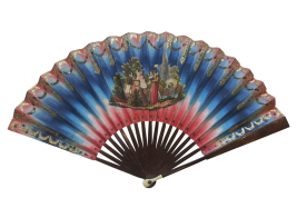 L'ombre de l'amour d'Ovide, éventail ombré vers 1830