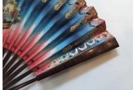 L'ombre de l'amour d'Ovide, éventail ombré vers 1830