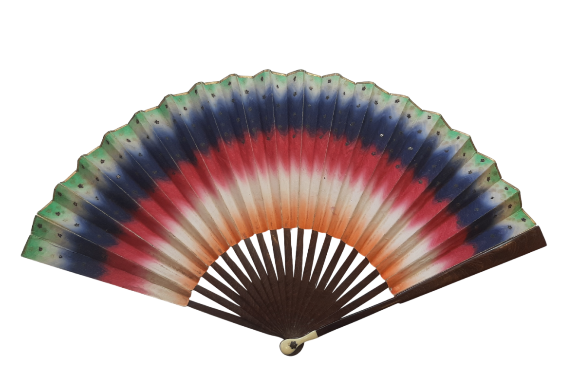 L'ombre de l'amour d'Ovide, éventail ombré vers 1830