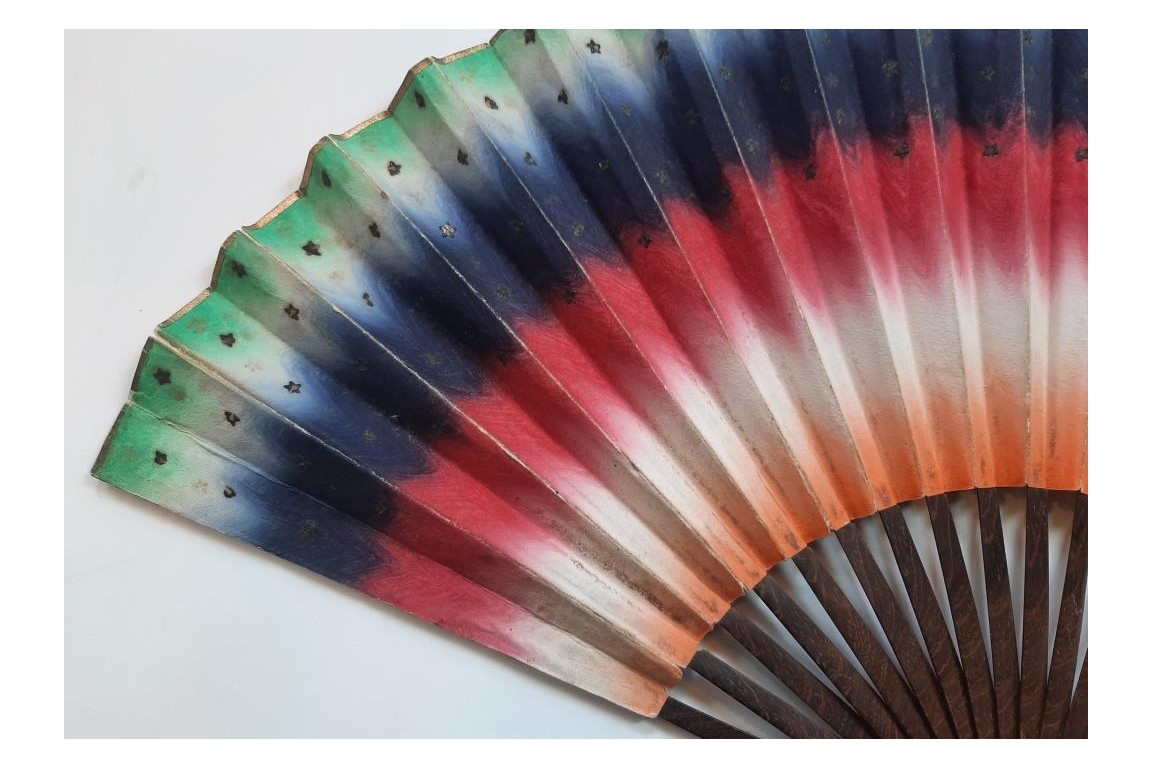 L'ombre de l'amour d'Ovide, éventail ombré vers 1830