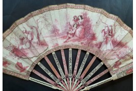 Un camaïeu pour le bal de la duchesse du Berry, éventail Duvelleroy
