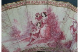 A camaïeu fan for the Duchess of Berry's ball, Duvelleroy fan