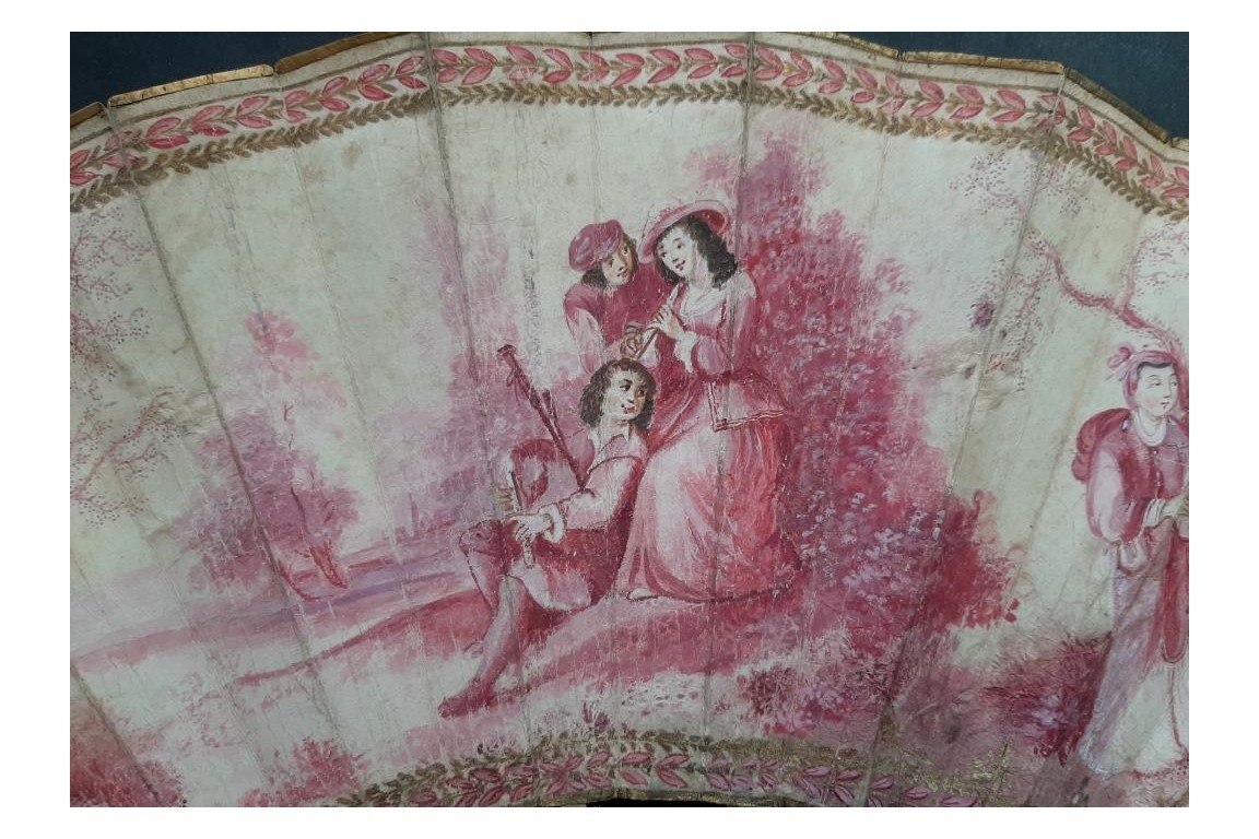 A camaïeu fan for the Duchess of Berry's ball, Duvelleroy fan