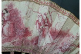 Un camaïeu pour le bal de la duchesse du Berry, éventail Duvelleroy